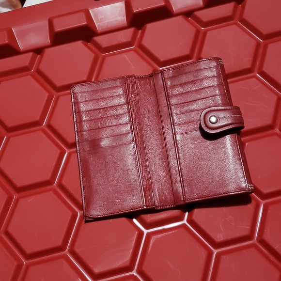 Authentic vintage Dior red leather wallet - Picture 10 of 12